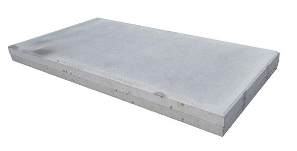Betonplaat 20 Ton - Geen Hijsvoorziening 100 x 200 x 14 cm Glad Enkele transportwapening